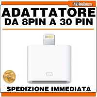 Adattatore per cavo USB 2.0 DA 30 Pin A 8 Pin